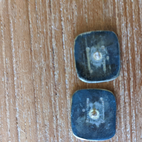 Vintage REED & BARTON DAMASCENE EARRINGS - Picture 2 of 4